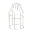 thumbnail image 2 of B&P Lamp® Pendant Light with Slip Style Bulb Cage Shade, Socket, Cord, and Canopy, Glossy White Finish, 2 of 7