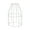 Glossy White Finish, variant on B&P LampĀ® Slip On Bulb Cage, Satin Nickel Finish