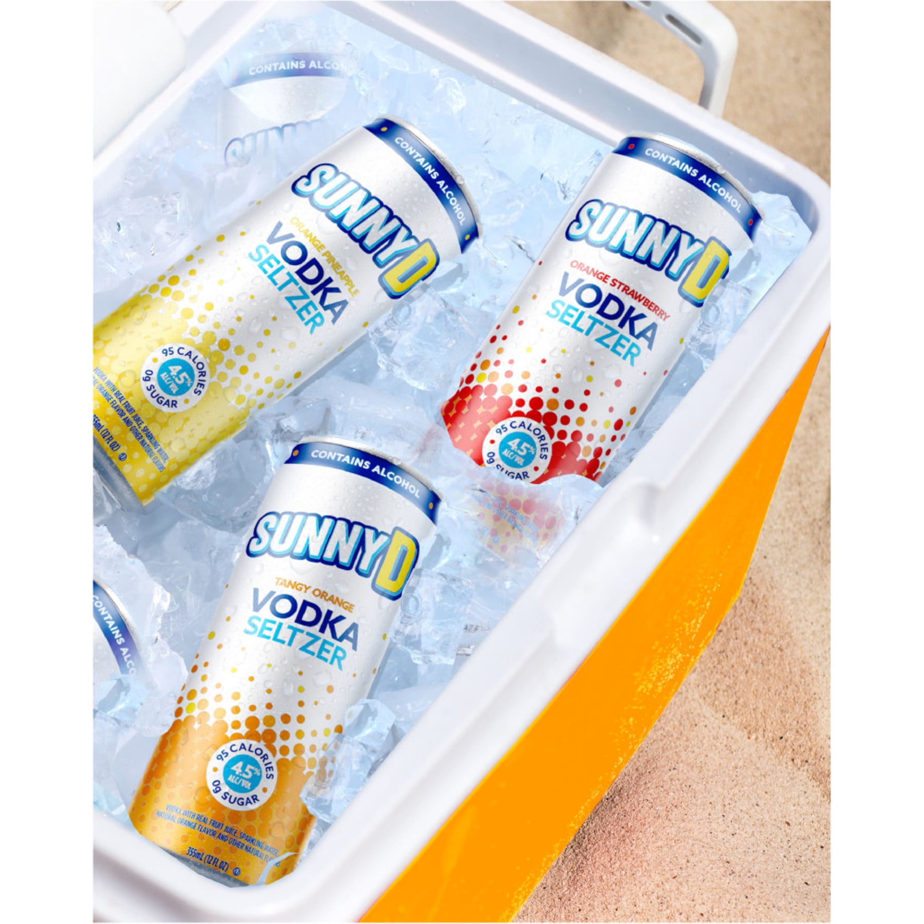 Sunny D Classic Variety Pack Orange Cocktail, 8 Pack 12 oz Cans, 5