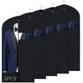 thumbnail image 1 of Portatrajes Para Traje de Caballero Bolsas colgantes para guardar y viajar Bolsa de traje, camisa de vestir, abrigo y funda de vestido con ventana y cierre, 1 of 4