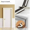 thumbnail image 5 of Weather Stripping Door Seal Strip Soundproof Q Foam Weather Stripping for Door Frame, Exterior Door Weather Stripping for Large Gap, Easy to Install（White, 21FT, 5 of 18