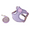 Purple, variant on XBASW Dog Harness with Leash Set Adjustable Buckle Reflective Dog Harness for Small Medium Dog