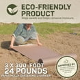 thumbnail image 3 of DeWitt Garden Weed Barrier Natural Paper Mulch, Organic Ground Cover Mat, 3 x 300 Feet, 3 of 9
