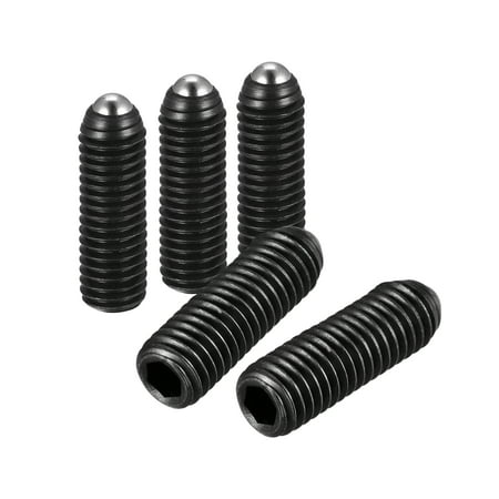 

Uxcell Ball Point Set Screws M8 x 25mm High Carbon Steel Metric Spring Hex Socket Grub Screw 5 Pack
