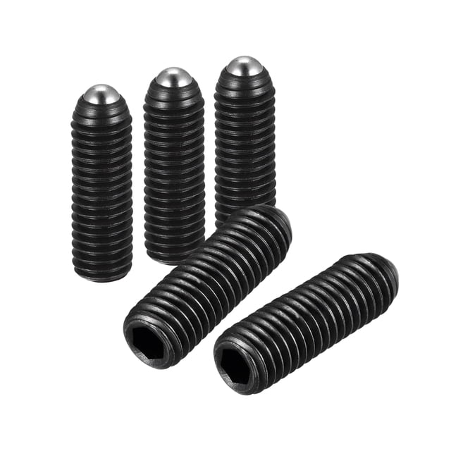 Unique Bargains Vis à Bille, M8 x 25mm Acier au Carbone Métrique Ressort Douille Hexagonale Vis à Vis 5 Pack