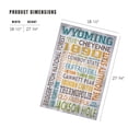 thumbnail image 2 of Lantern Press 1000 Piece Jigsaw Puzzle, Cheyenne, Wyoming, Rustic Typography, 2 of 5