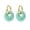 Style 8, variant on Women's Natural Stone Hoop Earrings Huggie Statement Ear Studs Style 8