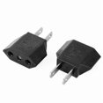 thumbnail image 3 of 5 PCS EU Euro Europe to US USA Power Jack Wall Plug Converter Travel Adapter, 3 of 5