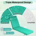 thumbnail image 4 of DTTRA Chaise Lounge Cushions Outdoor, 72 x 21 x 3 Inch, Waterproof Lounge Chair Cushion for Outdoor Furniture, Patio Lounger Pads with Removable Cover Ties Pillow for Pool, Garden Loungers, 4 of 7
