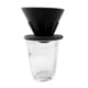 thumbnail image 4 of Gotero de café, taza de cono de filtro de café reutilizable portátil para acampar, hacer senderismo, Negro con Anillo, 4 of 6