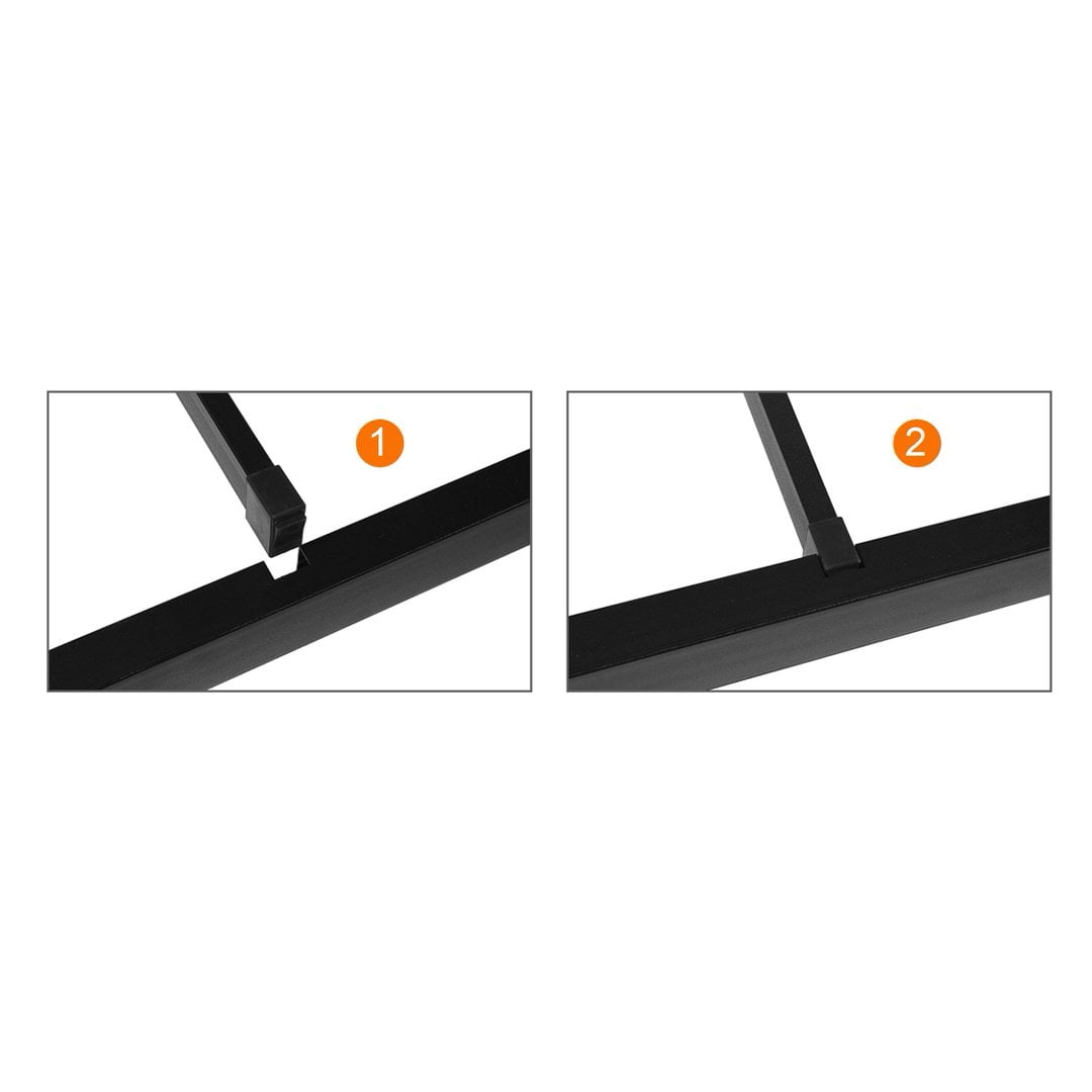 Gewnee 36''Twin Size Bed Frame,Heavy Duty Metal Platform Bed with Headboard & Footboard & Under Bed Storage,No Box Spring Needed,Black