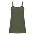 thumbnail image 4 of Top sin tirantes holgado con tirantes de seda helada de color liso y espalda arrugada para mujer - Poliéster suave, transpirable y ligero, tallas S-XXL, perfecto para primavera/verano, 4 of 5