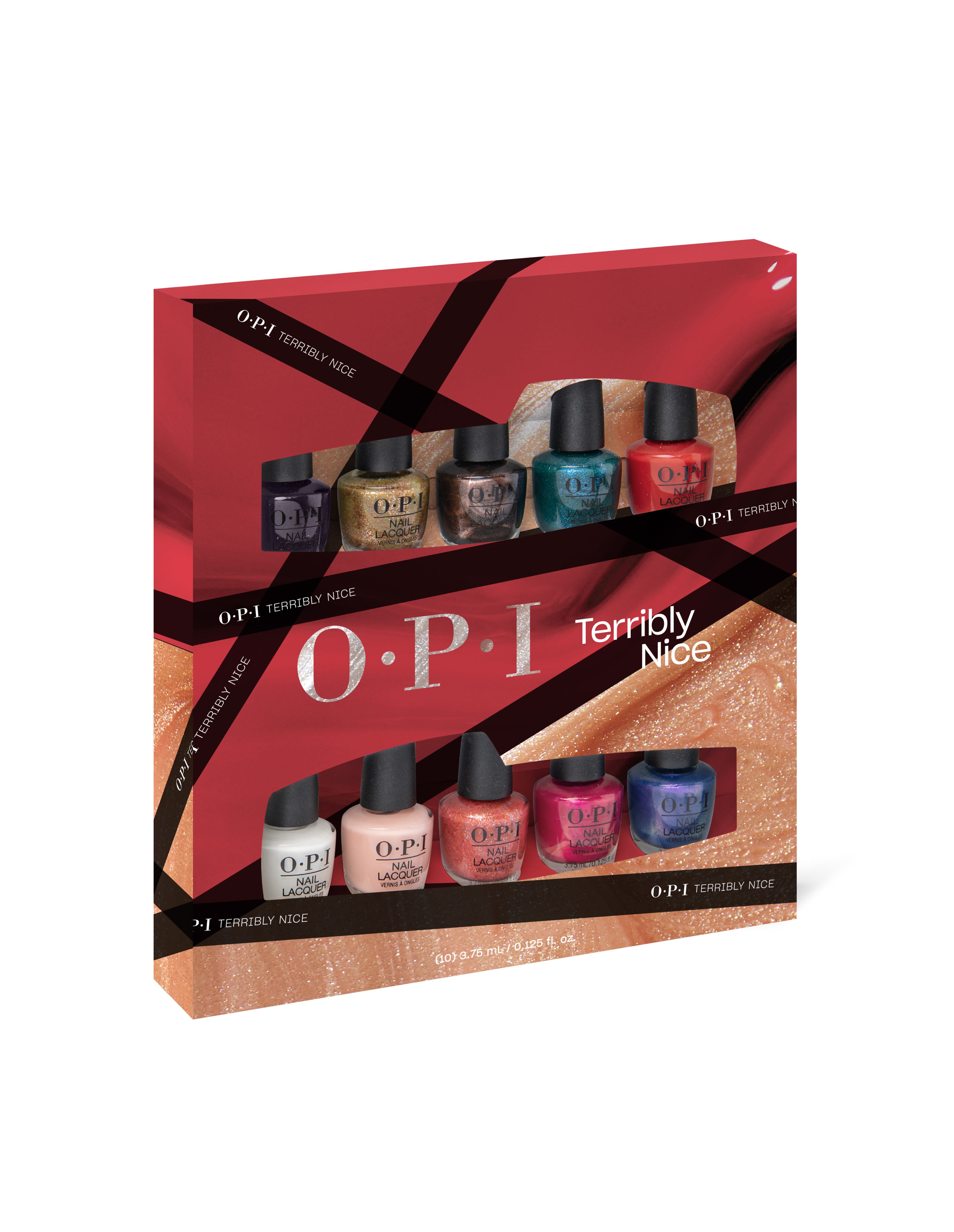 OPI Terribly Nice Nail Lacquer Mini 10 Piece Stocking Stuffer, Holiday Polish Gifts - image 2 of 4