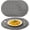 Gray, variant on Round Braided Placemats Set of 4 Washable Round Placemats for Kitchen Table 15 inch Round Table Mats by Casewin(Gold)