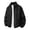 Black 05, variant on Karymi Jackets for Women Unisex Solid Panel Long Sleeve Zip Up Stand Collar Jacket, Elastic Gathered Cuffs Windproof Cargo Workwear Coat, Casual Outerwear Rain Jacket Women