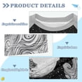thumbnail image 2 of FORMRS Boys Rash Guard Short Sleeves Swim Shirt Quick Dry UPF 50+ Sun Protection, Sizes 3-12T, Black Moon, 2 of 6