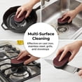 thumbnail image 7 of Scouring Pads 5 Pack Heavy Duty Emery Sponge - Multi-Purpose Cleaning Eraser for Kitchen Cookware, Bathroom Tile, Grill Grate, Stovetop - Stainless Steel Ceramic Cast Iron Safe, 7 of 7
