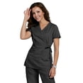 thumbnail image 3 of koi Classics Women's Katelyn Wrap Solid Scrub Top, 3 of 5