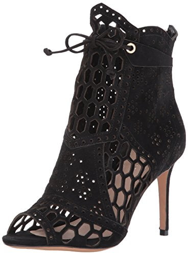 peep toe bootie heels