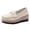 Beige, variant on Willtoo Loafers for Women Closed Toe Wedge Platform Shoes, Slip‑on Casual Footwear, Comfortable Non‑slip Wedge Heel Walking Shoes