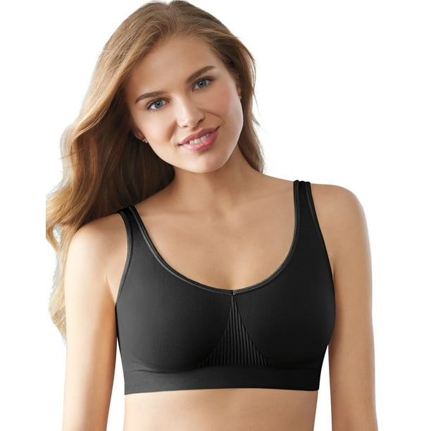 Bali Womens One Smooth All Around Smoothing Bralette, 2XL, Black