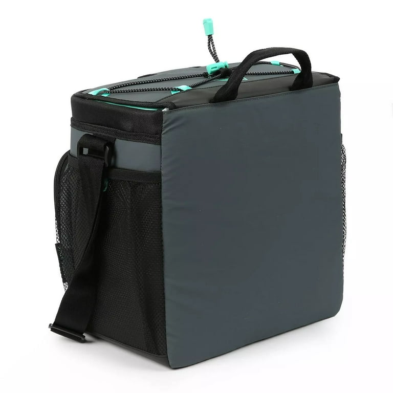 azu AZ Pro 16-Can Zipperless Cooler, Grey and Teal - Walmart.com
