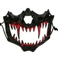 thumbnail image 1 of Halloween Dance Performance Two Half Face Bleeding Tiger Yasha Tengu Human Wolf, 1 of 4
