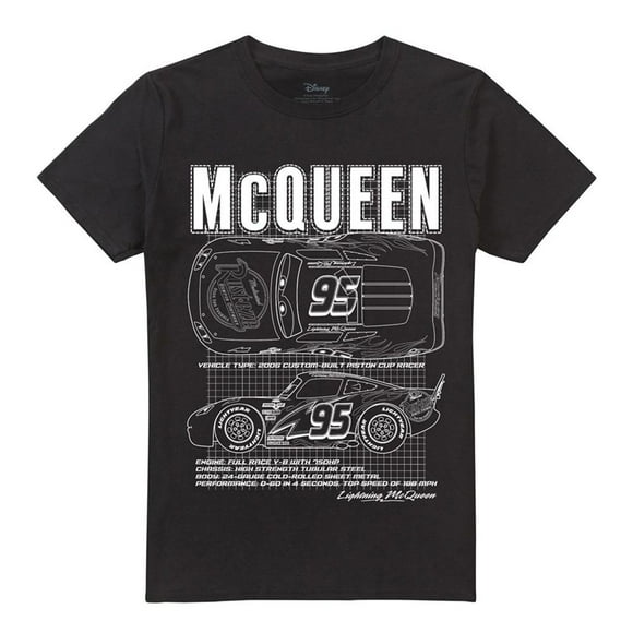 Cars T-Shirt Homme Lightning McQueen Outline