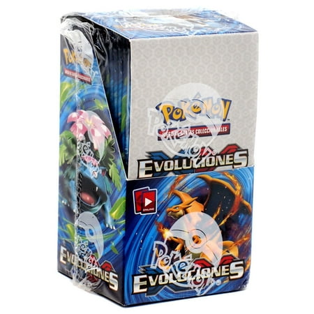Pokemon Evolutions Evolutiones Mini Booster Box [18 Packs, Spanish (Best Pokemon In Crystal Version)