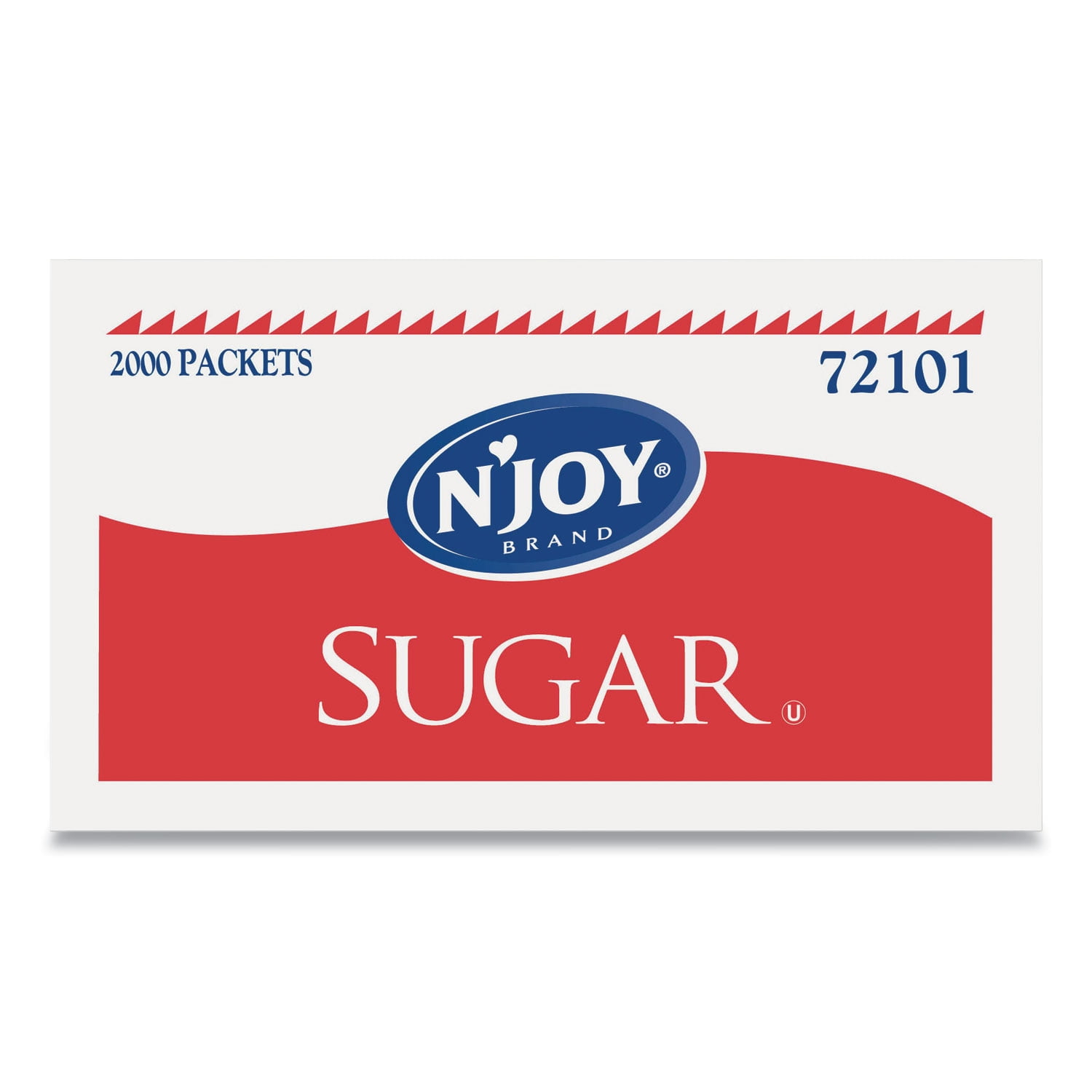 Njoy, SUG72101, N'Joy Sugar Packets, 2000 / Box