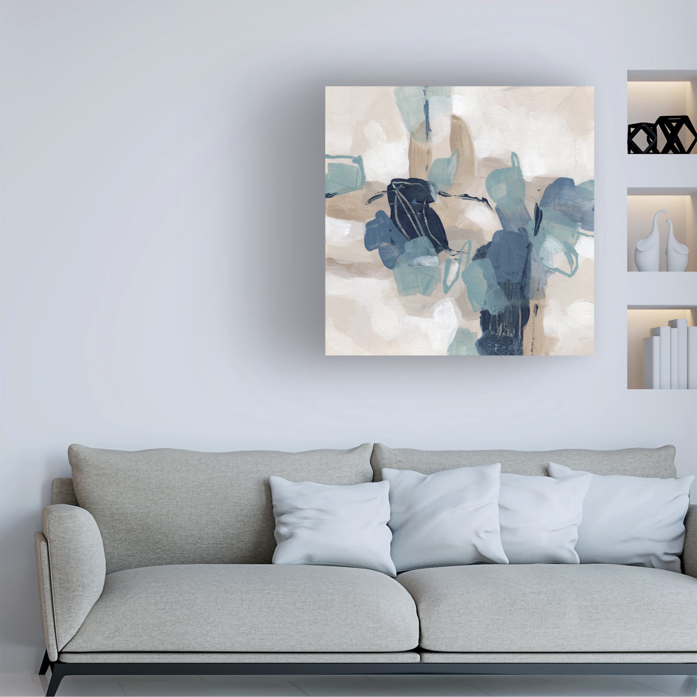 June Erica Vess 'Blues Chorus II' Canvas Art