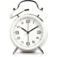 thumbnail image 1 of Twin Bell Alarm Clock with Backlight, 4" Stereoscopic Dial, Battery Operated Loud Alarm Clock, No Ticking, Noiseless, Retro Bell Alarm Clock, Quartz D, 1 of 5