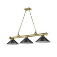 thumbnail image 7 of Z Lite 2306-3MB-BN-MB15 3 x 60W Cordon Medium Dimmable Billiard Light, Matte Black, 7 of 7