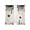 Beige, variant on Black Spring Botanical Sheer Curtains 45 Inch Length 2 Panels Set, Weeping Eucalyptus Butterfly Voile Window Treatment Rod Pocket Small Kitchen Curtains Drapes for Bedroom 52"x45"x2