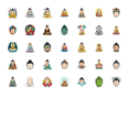 thumbnail image 5 of Peaceful Buddha Stationery Stickers Meditation Teacher Reward Stickers Spiritual Kids Stickers Toy for Phone Suitcase, 5 of 9