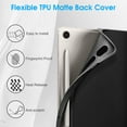 thumbnail image 4 of Fintie Slim Case for Samsung Galaxy Tab S9 11 Inch 2023 Model (SM-X710/X716B/X718U) with Built-in S Pen Holder, Soft TPU Smart Stand Back Cover Auto Wake/Sleep Feature, Black, 4 of 8
