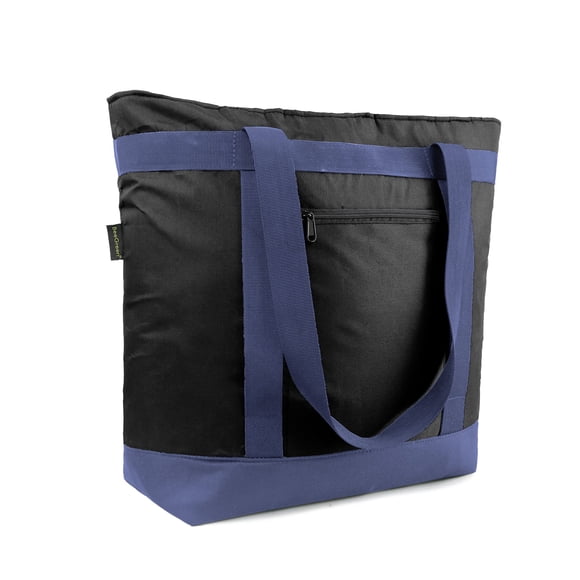 Bolsa térmica BeeGreen, grande, plegable, a prueba de fugas, 56 L, negra
