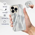 thumbnail image 5 of Designed Case for iPhone 13 Pro, PU Leather Grain Phone Case for iPhone 13 Pro 2021 (6.1 Inch), Cover Case with Camera Protection, Grey Oil Paints, 5 of 14