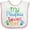White and Pink, variant on Inktastic My Pawpaw Loves Me Boys or Girls Baby Bib