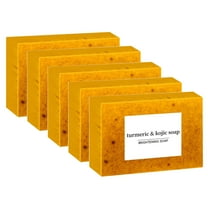 5PC Turmeric Soap Bar for Hyperpigmentation Turmeric Skin Brightening Soap for Dark Spots,Intimate Areas,Underarms Turmeric Face Wash Reduces Acne, Scars & Cleanses Skin Turmeric Face & Body Wash