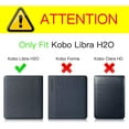 thumbnail image 2 of Fintie Case for Kobo Libra H2O 7" eReader - Protective SlimShell Cover with Auto Sleep/Wake - Ultra Thin and Lightweight Shield with PU Leather, Rose Gold, 2 of 7