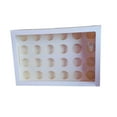 thumbnail image 3 of DOMELAY Cupcake Box Holds 24 Cupcakes Cupcake Container for Cookies Biscuits Wedding, 3 of 9