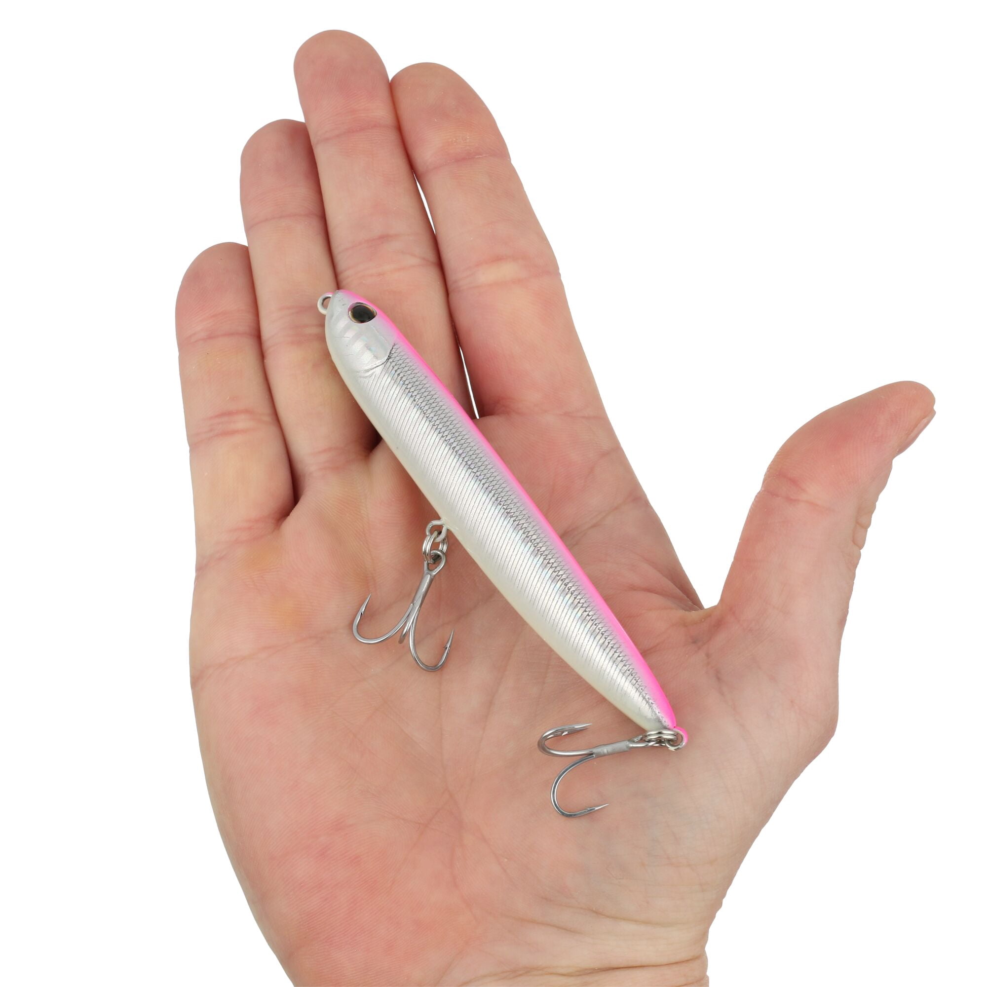 Berkley Drift Walker Saltwater, 4.3 in, Topwater Baits, Pink Silver (1 Count)