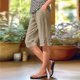 thumbnail image 1 of WILLBEST Pantalones Casuales de Mujer con Cintura Elástica y Bolsillos, Pantalones Casuales de Lino Cómodos para Uso Diario Grande, 1 of 6