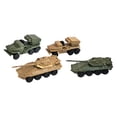 thumbnail image 2 of 4 piezas, modelo de tanque a escala 1:144, modelo 4D, juguete, tanque, manualidades, vehículo blindado multifuncional, montaje DIY para niños y niñas., 2 of 8