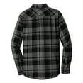 thumbnail image 3 of Mafoose Men's Button Down Regular Fit Long Sleeve Plaid Flannel Casual Shirt Grey/Black 2XL, 3 of 6