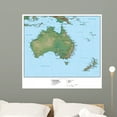 thumbnail image 1 of Map Australia Wall Mural Decal Sticker, Wallmonkeys Peel & Stick Vinyl Graphic (36 in W x 33 in H), 1 of 4