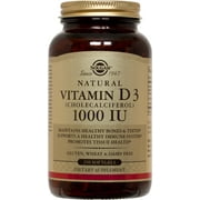 Solgar vitamine D3 (cholécalciférol) 1000 UI 250 Gélules