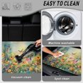 thumbnail image 5 of FOR U DESIGNS Butterfly Daisy Lavender Print Trunk Cargo Liner Fits Most Car Models Non-Slip All Weather Universal Durable Rear Trunk Mat for SUVs Vans, 5 of 7