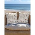 thumbnail image 5 of Outdoor Pillows Waterproof, Spring Floral Bedding Throw Pillows with Insert for Couch Sofa Bed, Summer Birds Botanical Country 18x18 Inch Pillowcases Decorative Camping Patio Pillow Set of 1, 5 of 8
